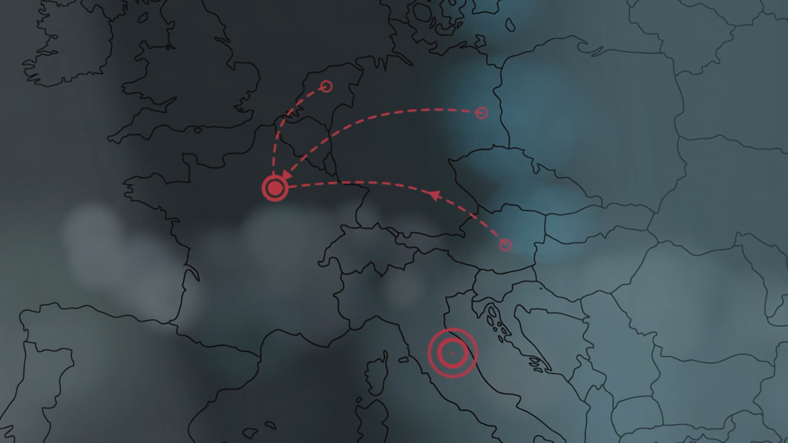 Die Berliner Quadriga – Eine Deutsch-Französische Affäre | Animation Maintitle etc – example image of the animation | MARIA LISSEL Animation + Motion Design | maria-lissel.de