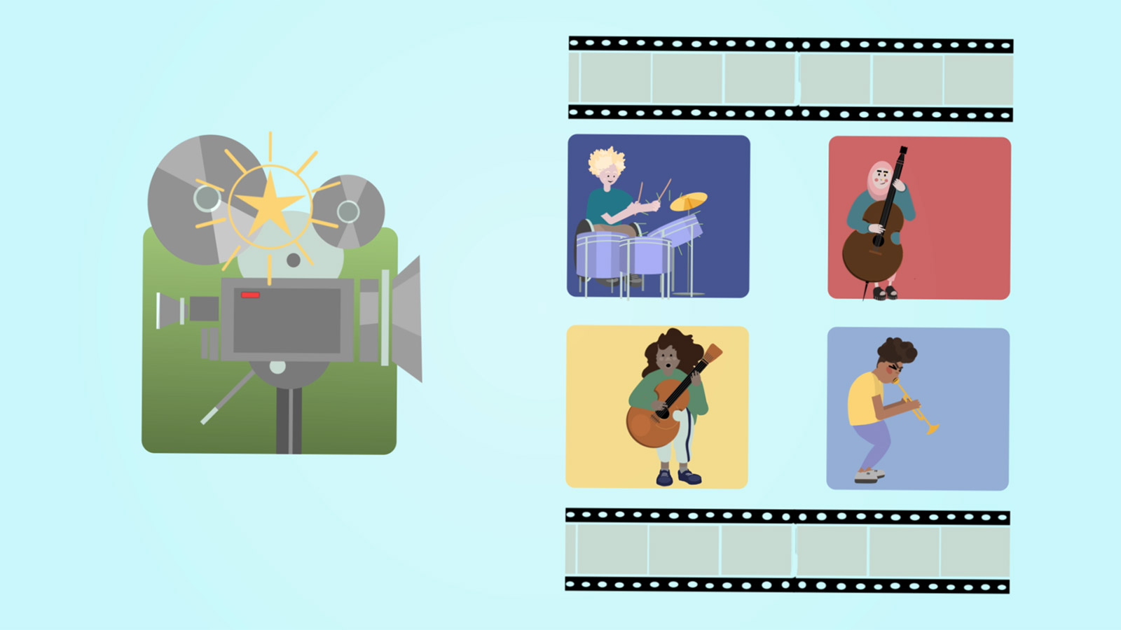 SONGCONTEST »Dein Song für EINE WELT!« – example image of the animation | MARIA LISSEL Animation + Motion Design | maria-lissel.de